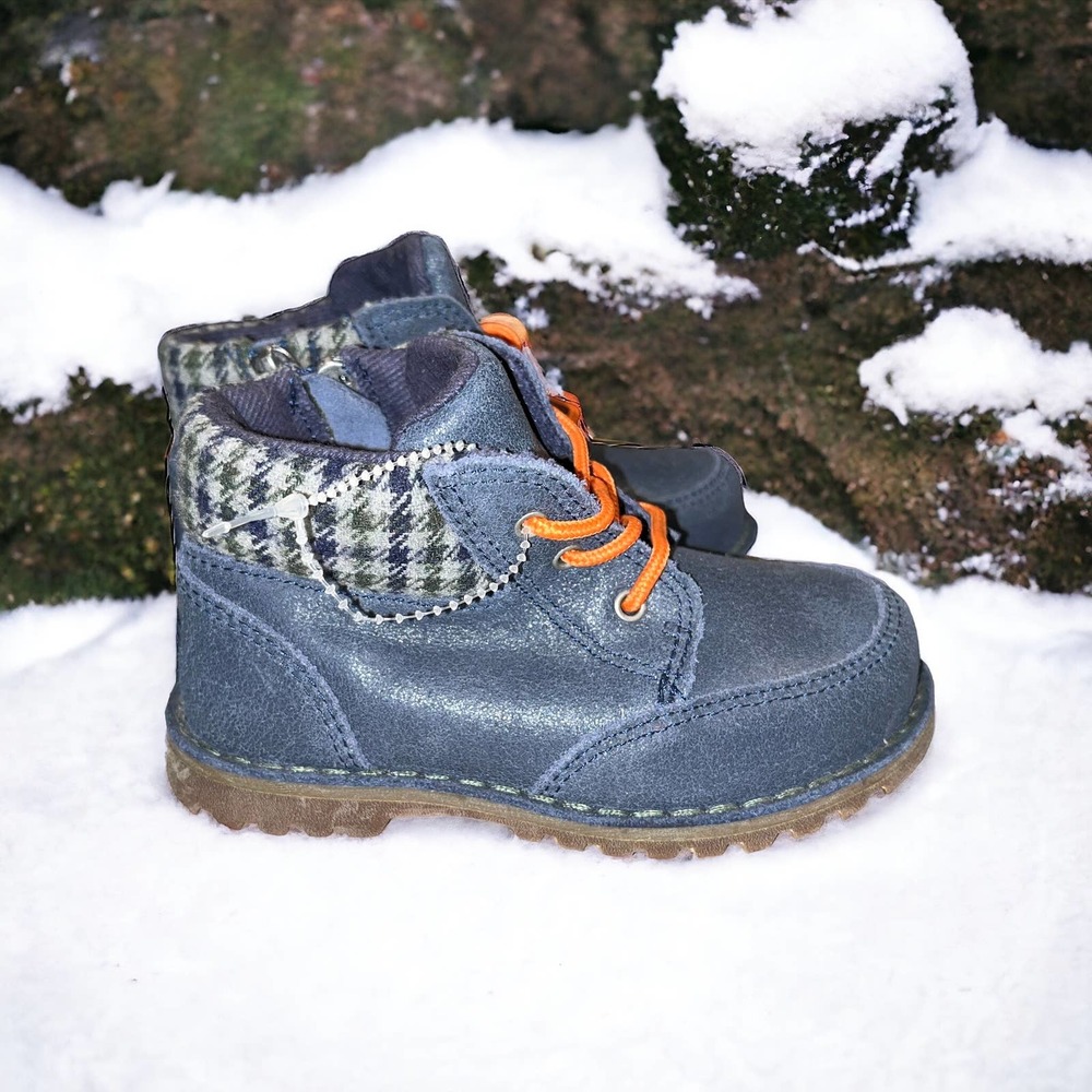Ugg Australia Orin Wool Boot Navy Blue Little Boy’s Size 8 NEW